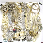 LARGE LOT ASSORTED ANTIQUE VINTAGE BEADED PEARL UNIQUE LADIES COSTUME JEWELRY