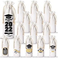 Shappy Sublimation Wine Bag Reusable Canvas Wine Bags Drawstrings For Diy