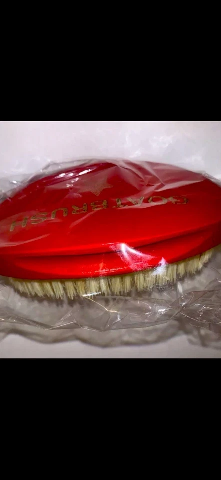 Conair Velvet Goat brush  Hairbrush Nylon Bristles  Soft-Touch Hand Red New  - Image 2 of 4