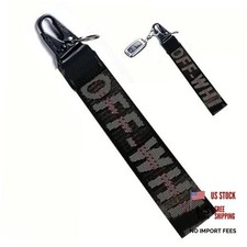 Fashionable Car Key Chain, Fabric Wrist Strap With Key Ring, Can Be Used Black