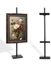 Tabletop Picture Easel Stand, Adjustable for Frames Up to 29" H, Metal Standing