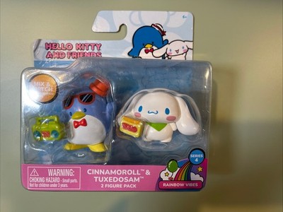 Jazwares Sanrio Hello Kitty & Friends Rainbow Vibes Cinnamoroll Tuxedosam NIB
