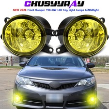 Pair Of Yellow Fog Light Lamp Rh Lh Side For Toyota Corolla Camry Yaris Lexus