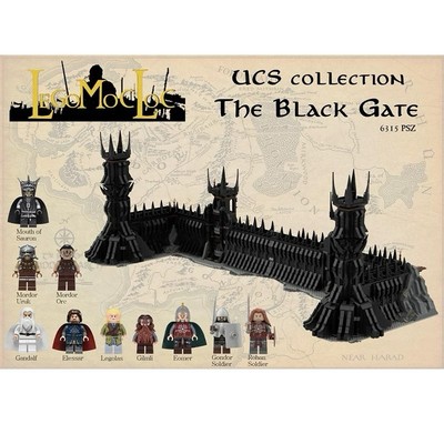 LOTR Das Schwarze Tor in Mordor Bausteine Set Herr der Ringe Set 6315 Teile