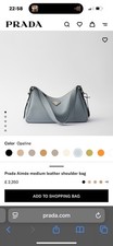 Prada Aimee Medium Bag (Opaline)