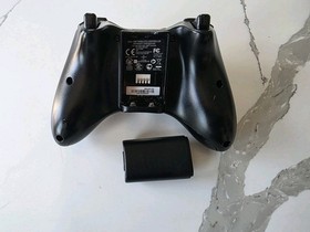 Microsoft Xbox 360 Wireless OEM Controller Black Gamepad CLEANED & TESTED