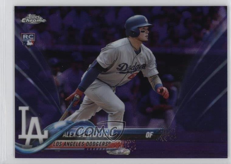 2018 Topps Chrome Purple Refractor 281/299 Alex Verdugo #167 0nr3