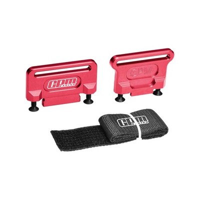 GPM Aluminum 7075 Alloy Retainer Battery Hold-Down Red for Traxxas 1:8 Jato