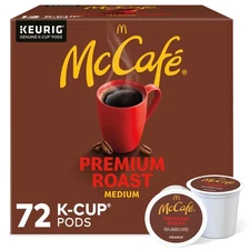 McCafe, Premium Roast Coffee, Keurig Single Serve K-Cup Pods, 72 Count