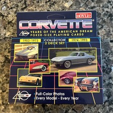 CORVETTE PLAYING CARDS, 1993 2 SEALED DECKS B...