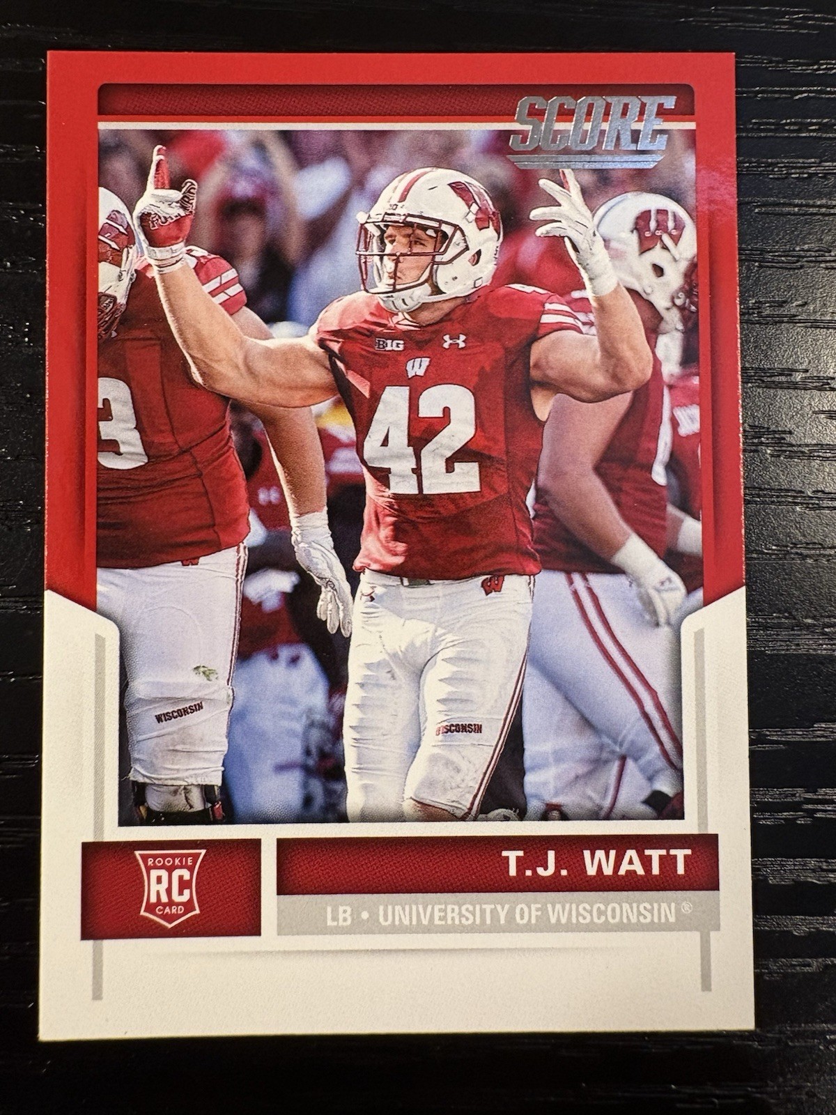 TJ Watt Panini Score #336 Red