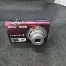 Nikon COOLPIX S230 10.0MP Digital Camera - Plum Tested - No Charger 2