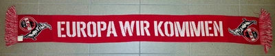 1. FC Köln Schal / EUROPA WIR KOMMEN / FC INTERNATIONAL 2022-2023 / - Bild 1 von 2