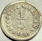 MEXICO - Silver (1/4) Real - Quarto/Quartilla - 1851 Go.L.R.. (Guanajuato) !