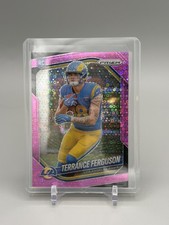 2025 Prizm #379 Terrance Ferguson Pink Disco No Huddle /25 Saints RC