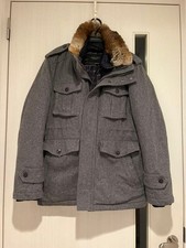 Burberry coat down jacket with fur