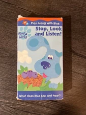 Vintage Nick Jr Blues Clues VHS Stop Look And Listen