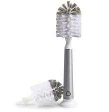 Munchkin  Shine  Stainless Steel Bottle Brush and Refill Brush Head, Gray