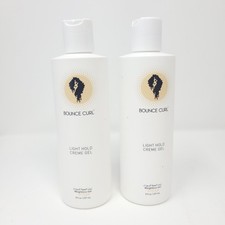 Lot of 2 Bounce Curl Light Hold Creme Gel for All Curl Types 8oz Soft Hold