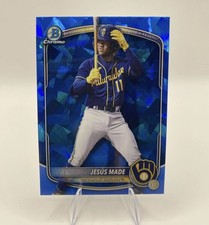 2025 Bowman Draft Sapphire Jesus Made Chrome Prospect #BDC-196 Brewers