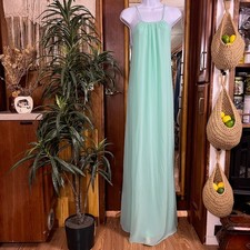 Wtoo Watters Seafoam Bridesmaid Dress 10 Inna Chiffon Halter Mint Gown Style 506