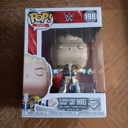 Funko Pop! WWE THE AMERICAN NIGHTMARE CODY RHODES (DIAMOND) Brand New!! #198