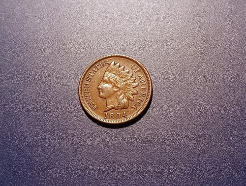 Nice AU 1894 Indian Head Cent (better date)