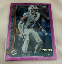 2025 Topps Chrome Football #194 Ashtyn Davis Pink Wave Refractor 191/250