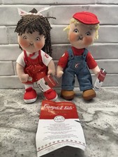 2004 Campbell Soup Kids Century Edition Boy And Girl Plush Dolls 100 Years - New