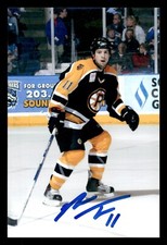 Nate Thompson Autographed 4x6 Color Photo AHL Providence Bruins #11 B