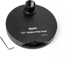 1.25" Multiple 9-Position Filter Wheel for Telescope