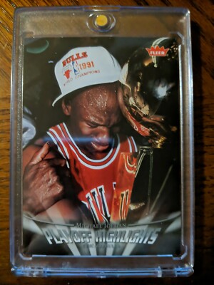2007-08 NBA Fleer Michael Jordan Playoff Highlights - With Hardcase #PH5 RARE