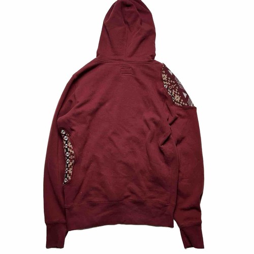 Custom Arizona Cardinals Cutout Patchwork Hoodie Maroon Sz Small - Picture 4 of 6