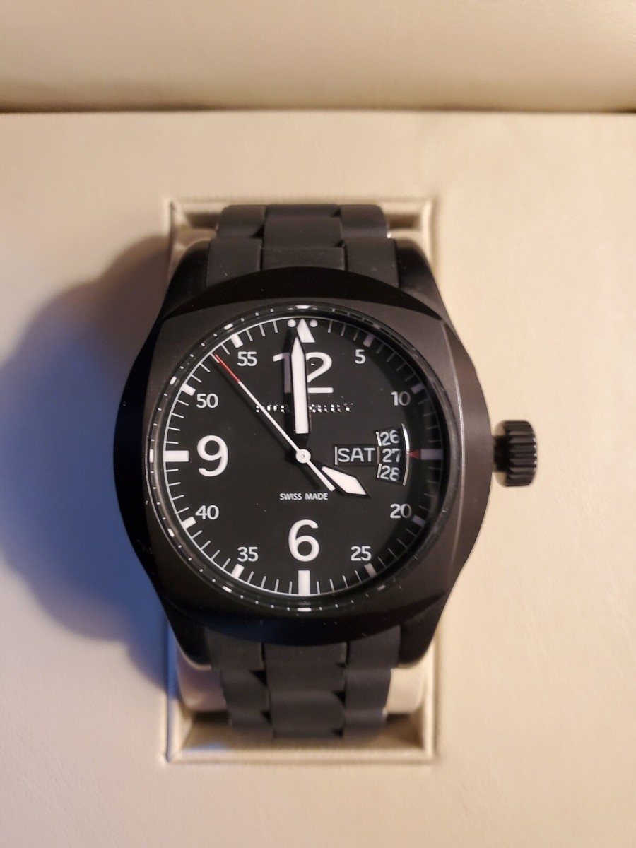 Burberry Mens Quartz Black Watch-BU7638 With Tag
