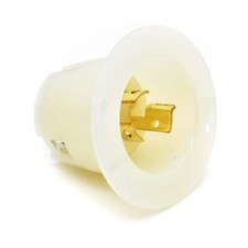 NEMA L6-15P 2 Pole 3 Wire 15A 250V Heavy Duty Twist Lock Industrial Flange Plug