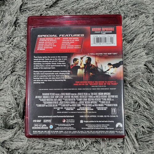 Mission Impossible HD DVD 2006 Widescreen Tom Cruise Jon Voight Ving Rhames - Picture 2 of 7