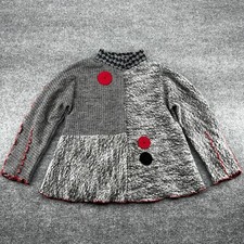 Jane Herzenberg Usa Swing Jacket Women Xs Hand Painted Original Wool Art To Wear