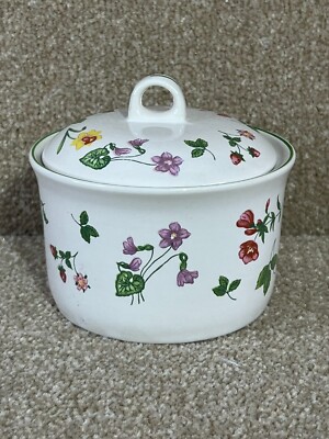 Rayware - Trinket Bowl With Lid - Floral Desgin - White - Pre-Owned