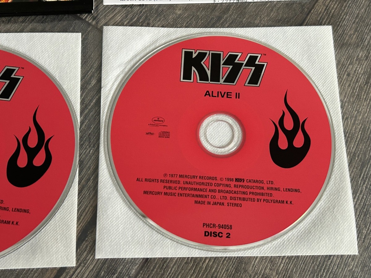 KISS 2 CD Alive 2 Mini LP Set Japan Japanese PHCR-94057/8