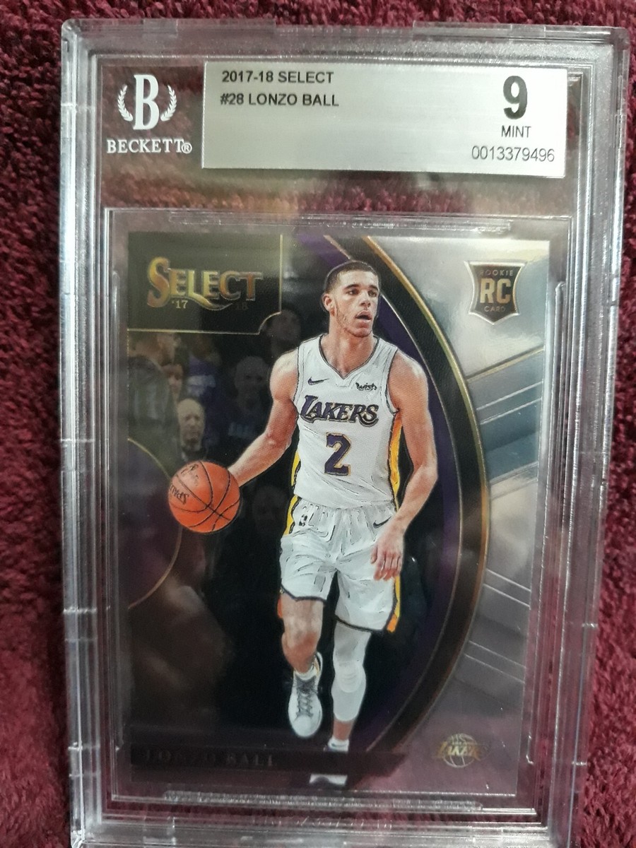 LONZO BALL 2017-18 PANINI SELECT TIE-DYE ROOKIE SIGNATURES /25
