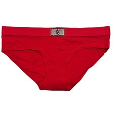 NWT VICTORIA'S SECRET Hiphugger Hipster Pantie Sz S-M-L-XL Red Bling