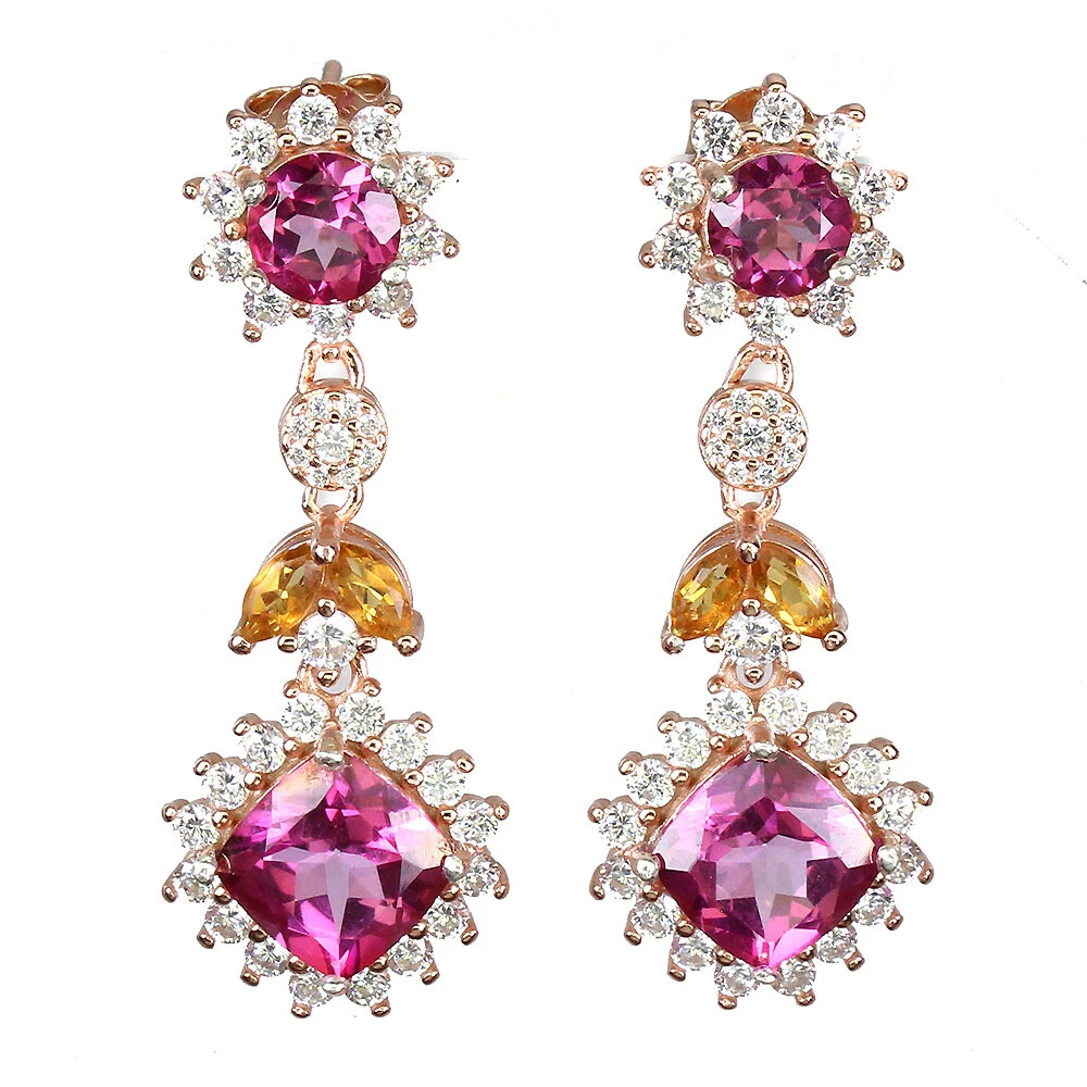 Anello con pietra preziosa di spinello rosa naturale, taglio brillante Anello con pietra preziosa di spinello rosa naturale, taglio brillante