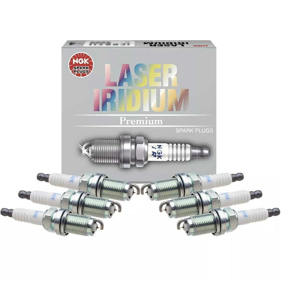Bujía láser de iridio NGK genuina 6 piezas para Ford Edge F-150/Lincoln MKX MKZ Foto 2 de 2