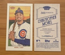 2024 Topps T206 Base Christopher Morel Online Exclusive Mini Card Chicago Cubs