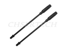 Bike Stainless Steel Flexible V-Brake Cable Noodle with Barrel Black 1 Pair