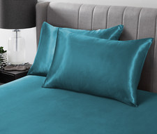 4 Pack Satin Silk Pillowcase for Hair & Skin Pillow Cases Cushion Covers Bedding