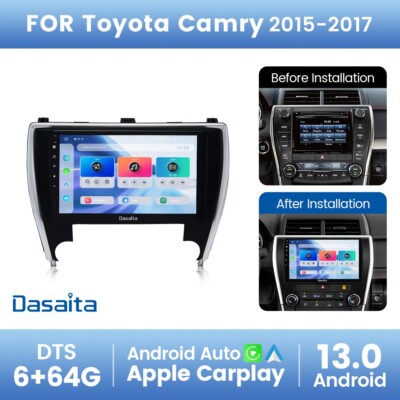 Dasaita 10.2'' Touch Screen Radio Android 13 Car Stereo for Toyota Camry 2015-17