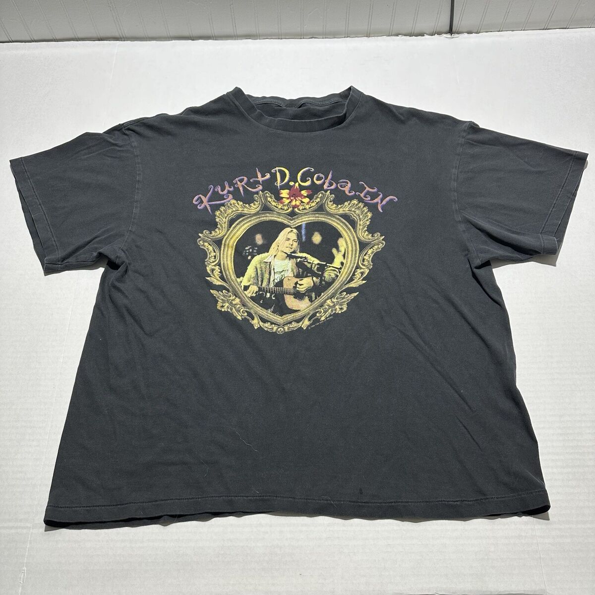 Vintage Nirvana T-Shirt Mens Large Kurt Cobain The Sun Is Vintage Nirvana T-Shirt Mens Large Kurt Cobain The Sun Is