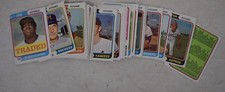 1974 Topps Baseball Trading Cards Set Partial Nolan Ryan Dave Winfield