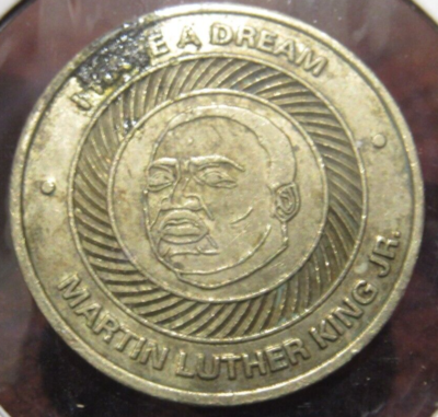 Vintage Caesar Chavez Martin Luther King MLK United We Stand Token